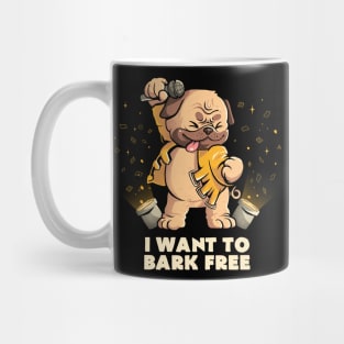 I Want to Bark Free - Cute Dog Music Gift Mug